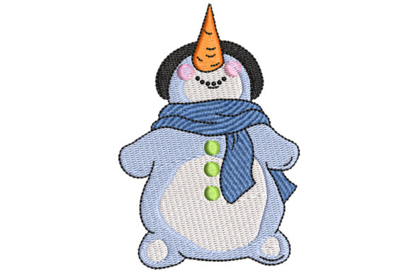 Big Carrot Nose Snowman