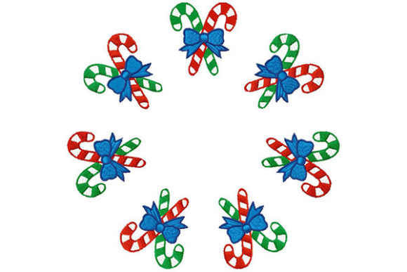 Candy Sticks in Circle: A Festive, Flexible Holiday Embroidery Design