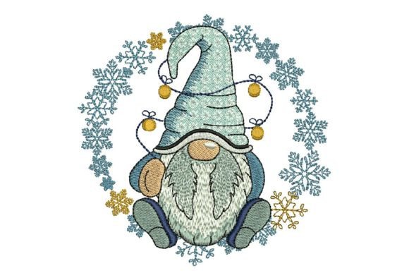 Gnome with Snowflakes