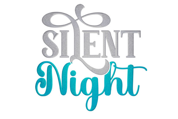 Silent Night Embroidery Design
